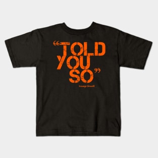 ORWELL (orange) Kids T-Shirt